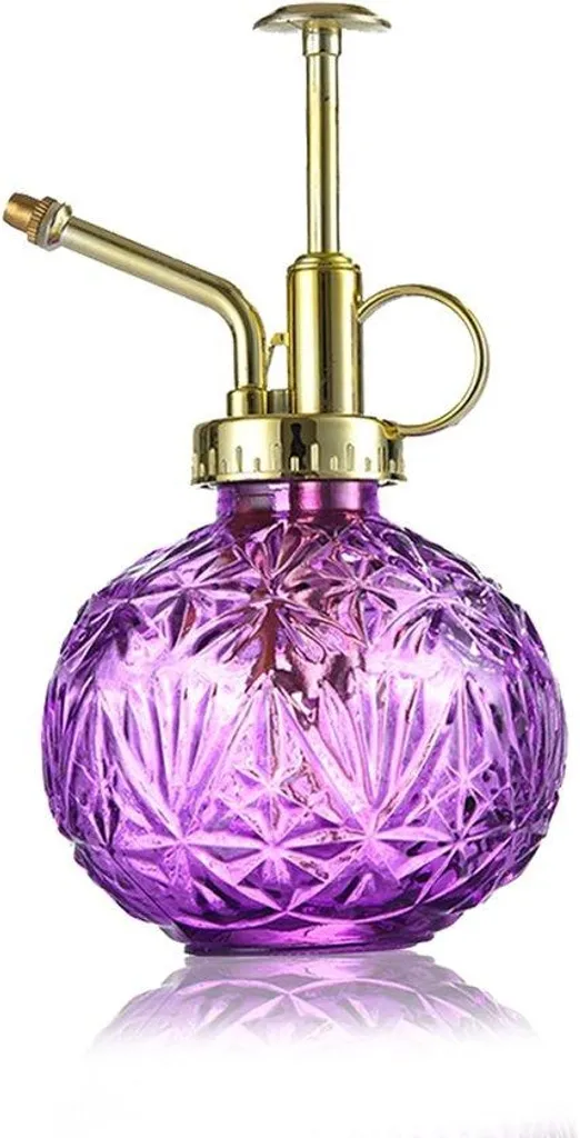 Brume de verre vintage : vaporisateur fleurs violet original 240ml