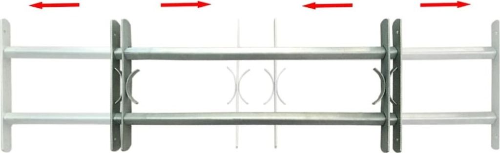 Grate per Finestre Regolabili 2 Barre Trasversali 500-650 Immagine del prodotto 