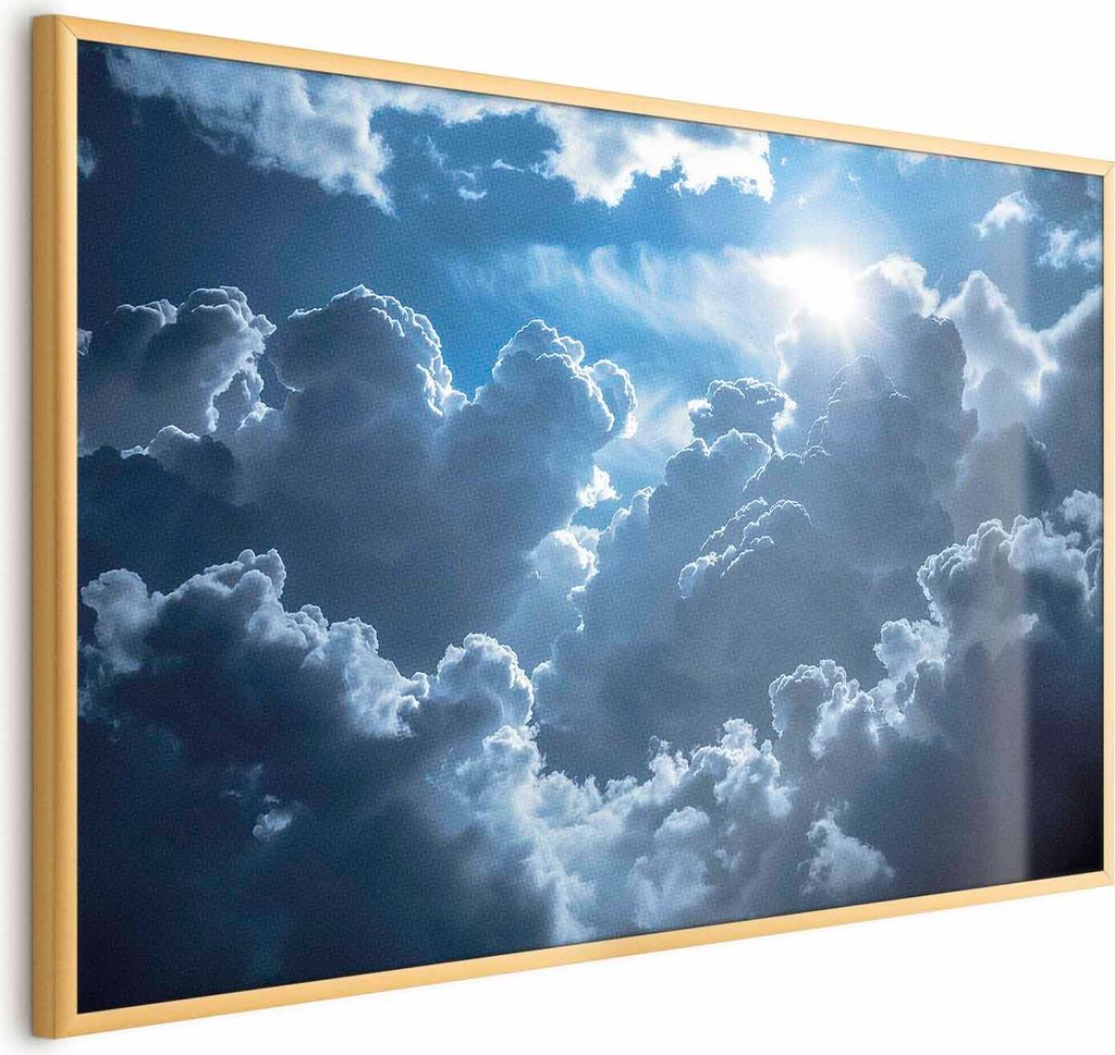 Posterpapier Poster - Lively Scene: The Sun Battling the Clouds 30x21 cm Muster b-H-10050-ao-a