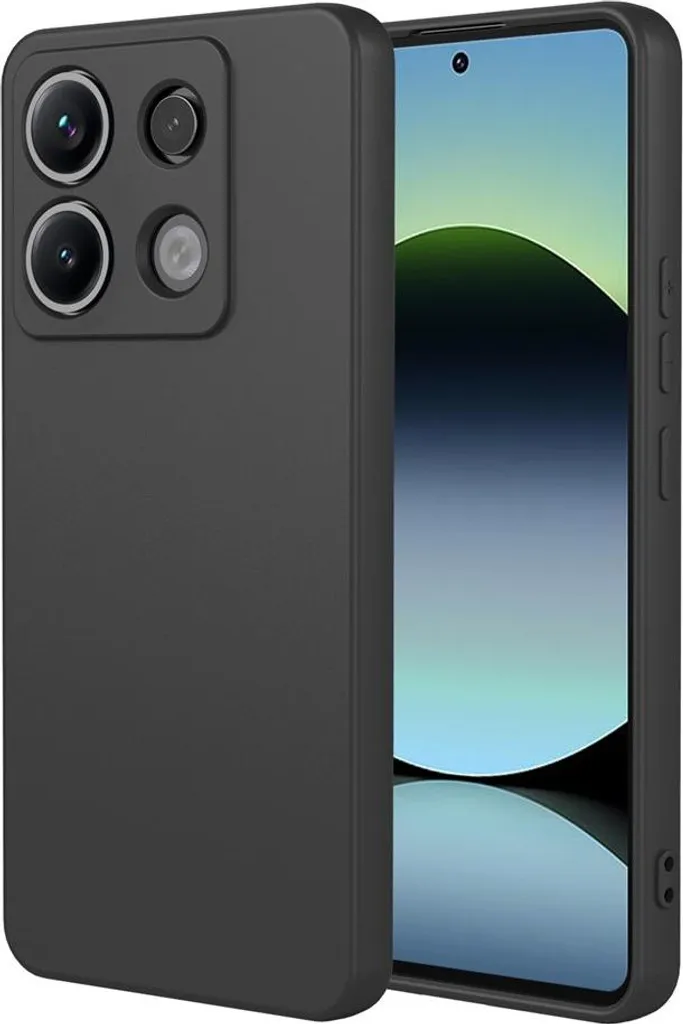 Custodia Xiaomi Redmi Note 14S 13 Pro Poco M6 Pro Silicone Nero Phonesta