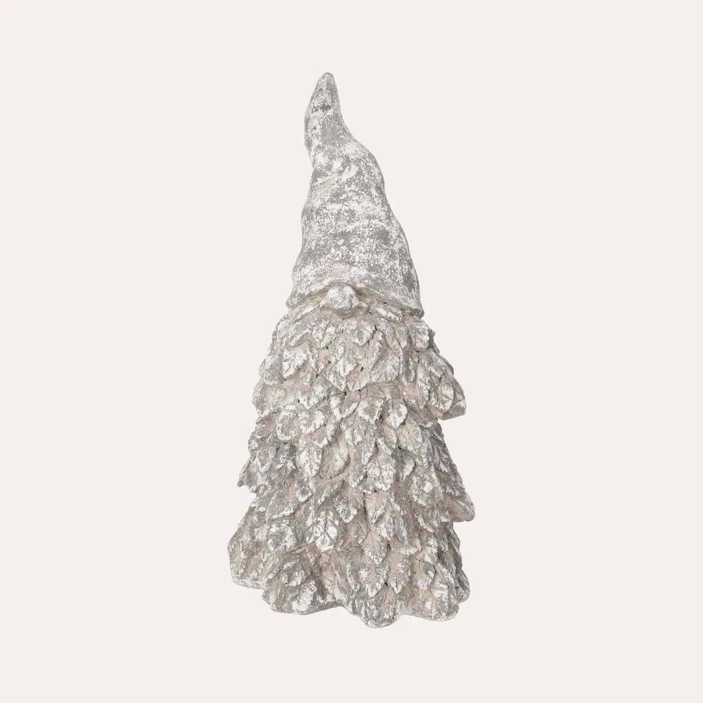 Gnome en granit véritable, figurine décorative résistante aux intempéries