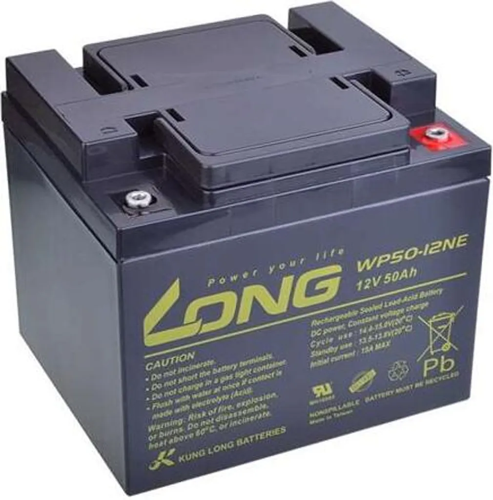 Batterie 12V 50Ah AGM DeepCycle Haute Performance avec Bornes M6