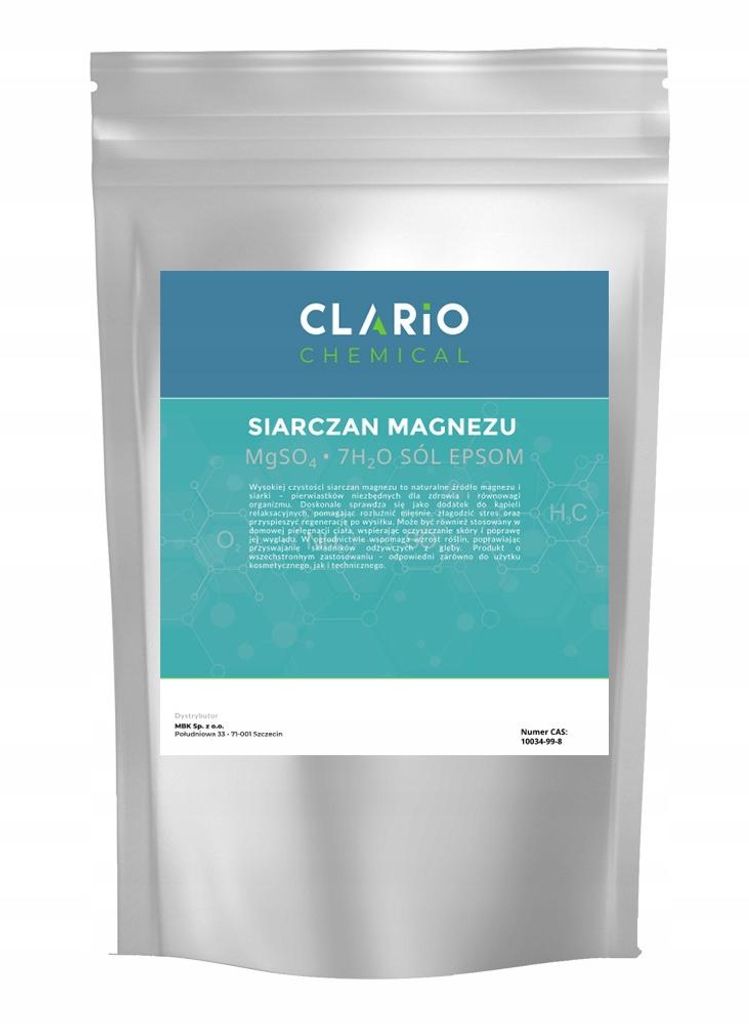 Síran hořečnatý heptahydrát Sůl EPSOM Clario Chemická Obrázek produktu 