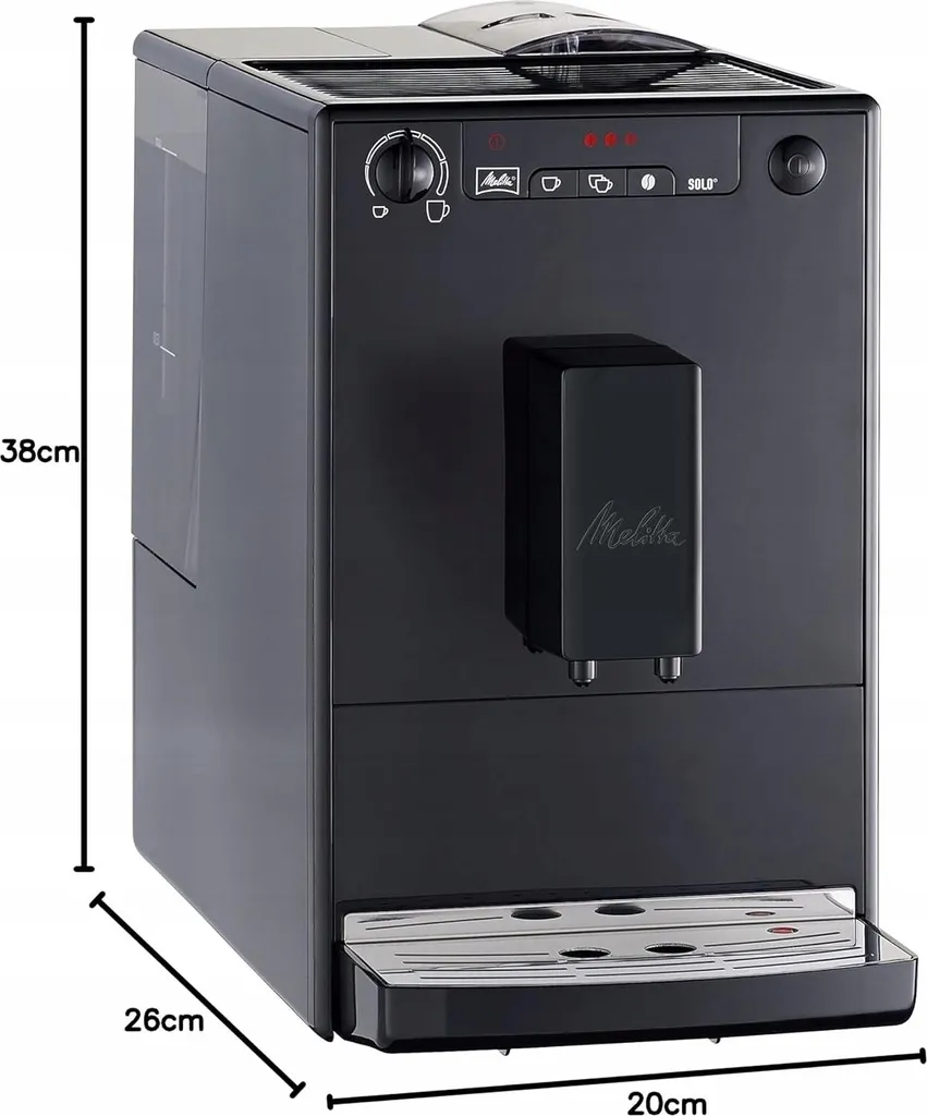 Machine à café à grains compacte Melitta Solo pour espresso maison - 21