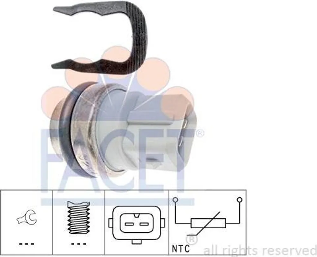 Sensore Temperatura Refrigerante FACET 73254 Renault Volvo 09109661
