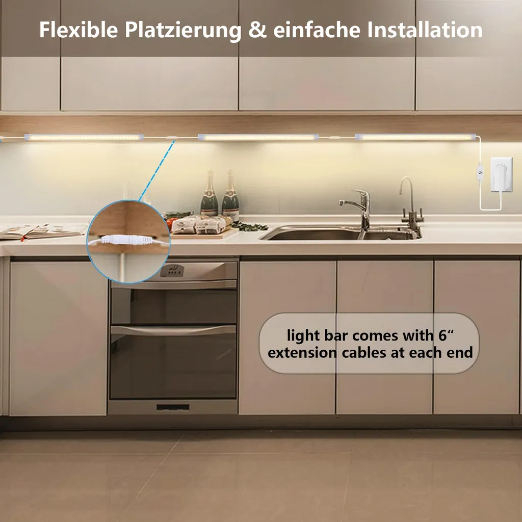 Offerta Set 3 Luci LED Sottopensile 30cm - Memoria e Luce 4000K - 7