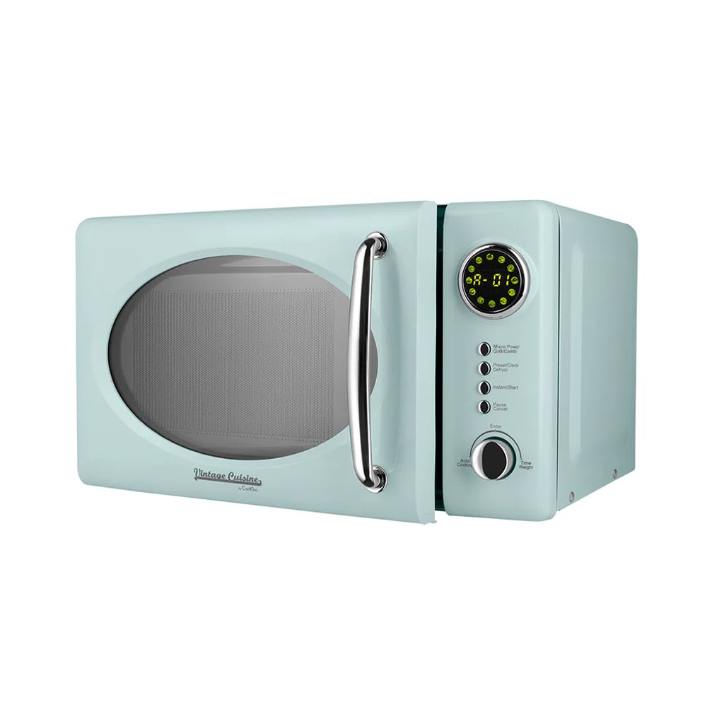 Retro Kuchenka Mikrofalowa Vintage Cuisine Miętowa Zdjęcie produktu 