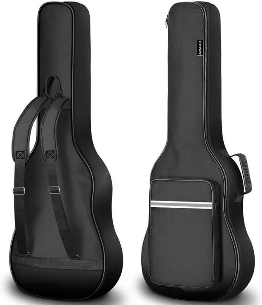 Housse guitare classique 39 pouces rembourrée 6mm avec bandes réfléchissantes