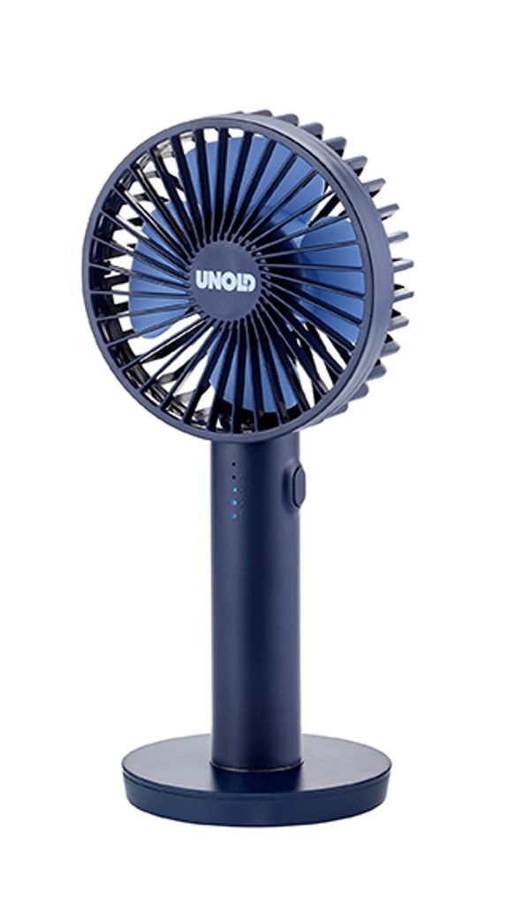 Der Unold Handventilator Breezy II ist ein elektrischer Handventilator mit rundem Schutz