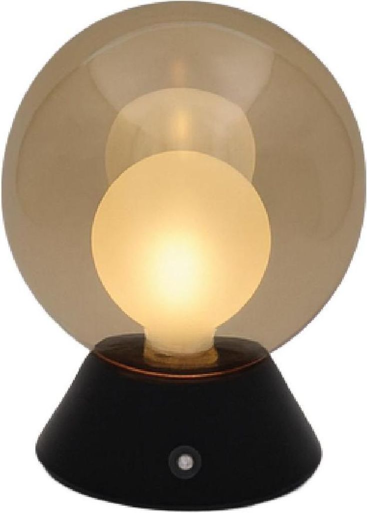 Luxus - Touch-Tischlampe - Nora - Schwarz - H19 x Ø15