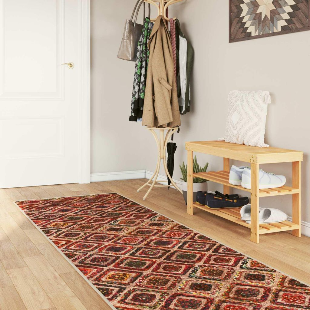 Teppichläufer MARSA Mehrfarbig 100 x 450 cm Polyester und PVC - Designerteppiche DE903