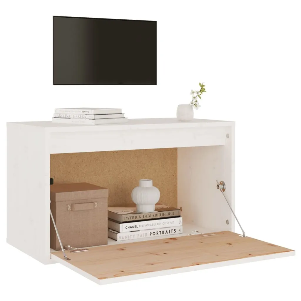 Offerta Armadio a Muro 60x30x35 Bianco - Legno Pino Massiccio Luxury - 4