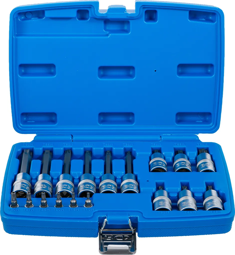 Kit douilles Torx de sécurité pour réparation automobile et moteur 18 pcs