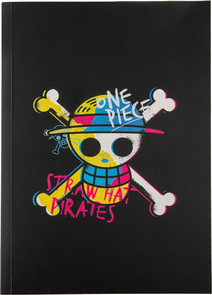 Notatnik One Piece z logiem - 160 stron, miękka okładka, 14.5 x 21 cm