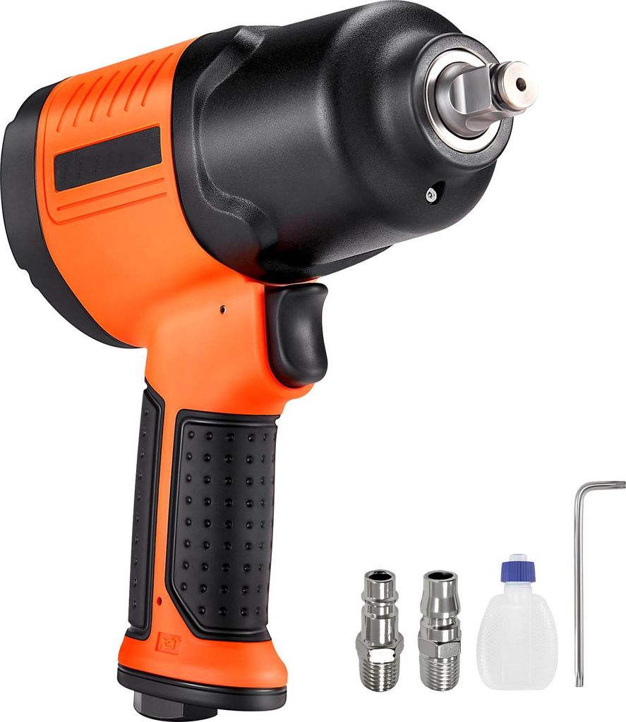 SucceBuy Druckluft-Schlagschrauber, 12,7 mm Antrieb, bis zu 1490 Nm Rückdrehmoment, 7500 U/min, 4-Gang-Einstellung & pneumatische Druckluftpistole...