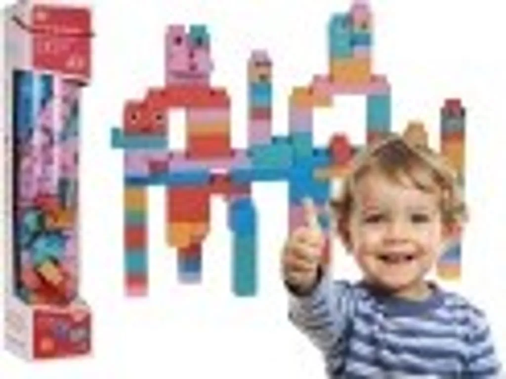Briques de construction souples et sécurisées pour enfants - 100 pièces