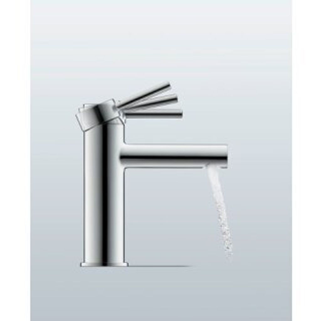 Duravit Circle Einhebel-Waschtischmischer M EasyClean, ohne Ablaufgarnitur, Ausladung 117 mm, chrom, CE1020002010