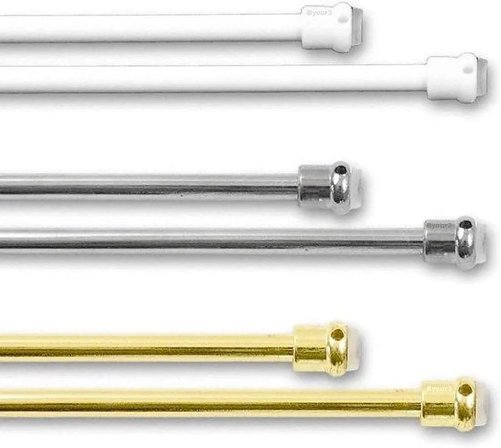 Barres de maintien chromées pour placards et étagères réglables 25-36cm