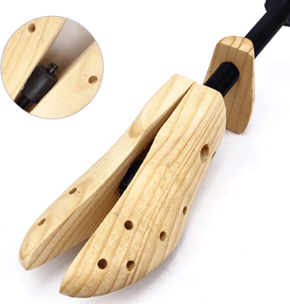 Schuhspanner, verstellbarer Schuhspanner aus Holz für Produktbild