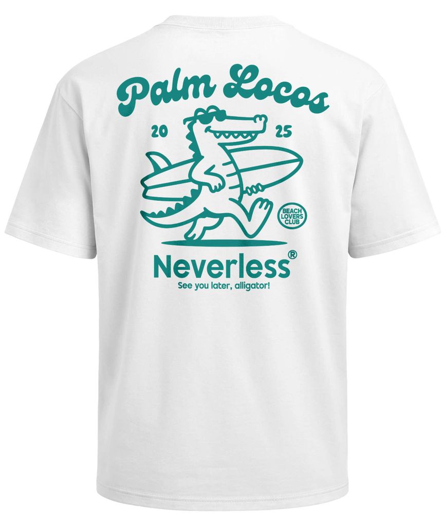 Herren T-Shirt - Palm Locos - Oversized Relaxed Fit Sommer Fashion Streetstyle Neverless