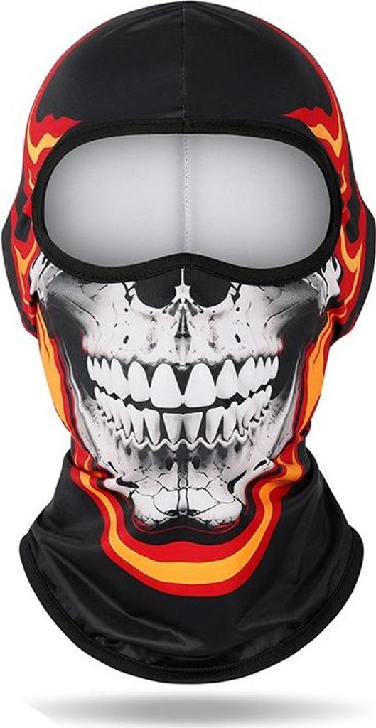 INF Totenkopf-Fahrradmaske - Atmungsaktive Motorrad Sturmhaube