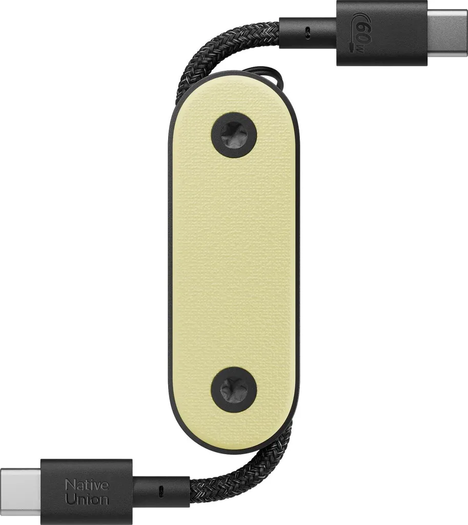 Cavo USB-C Native Union Pocket Lemon - Ricarica Rapida 60W Ultra-Resistente
