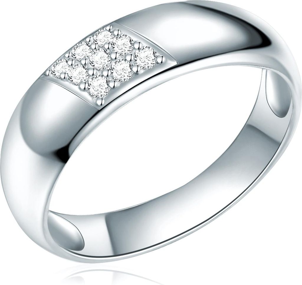Ring Sterling Silber Zirkonia weiß 58