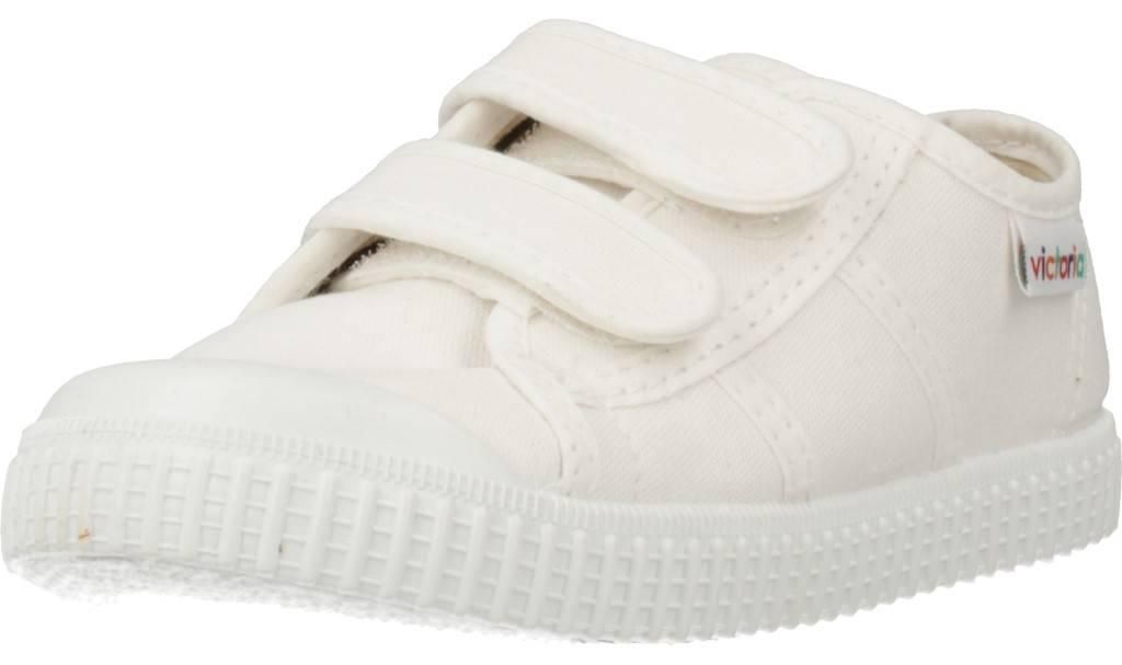 VICTORIA Kinder Sneaker Low-Version mit Klettverschluss Weiß 136606