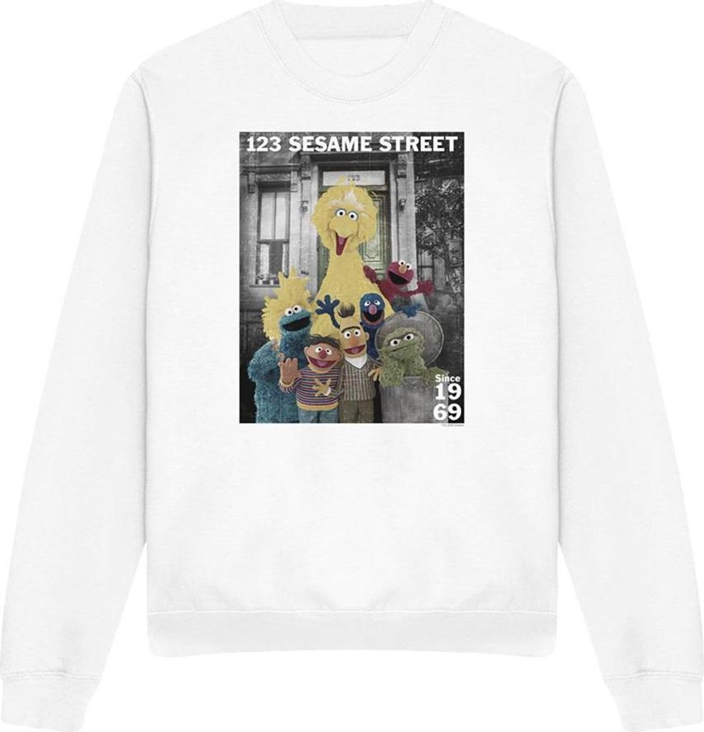 Sesame Street - "Best Address" Sweatshirt für Herren/Damen Uni TV28783 (M) (Weiß)