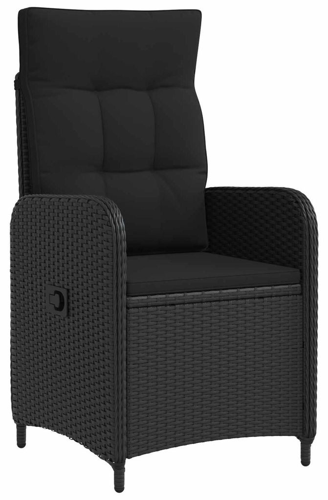 “2026 Modern“ Schwarz Sofa-Tischset mit Kissen mit Kissen 5 pcs Schwarz - Designermöbel 34313 - Gartensofas