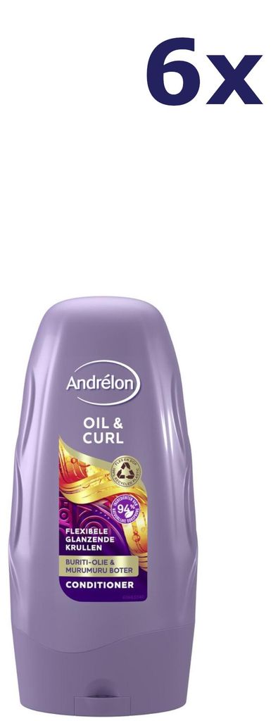 6x Andrelon Conditioner - Oil & Curl 250 ml