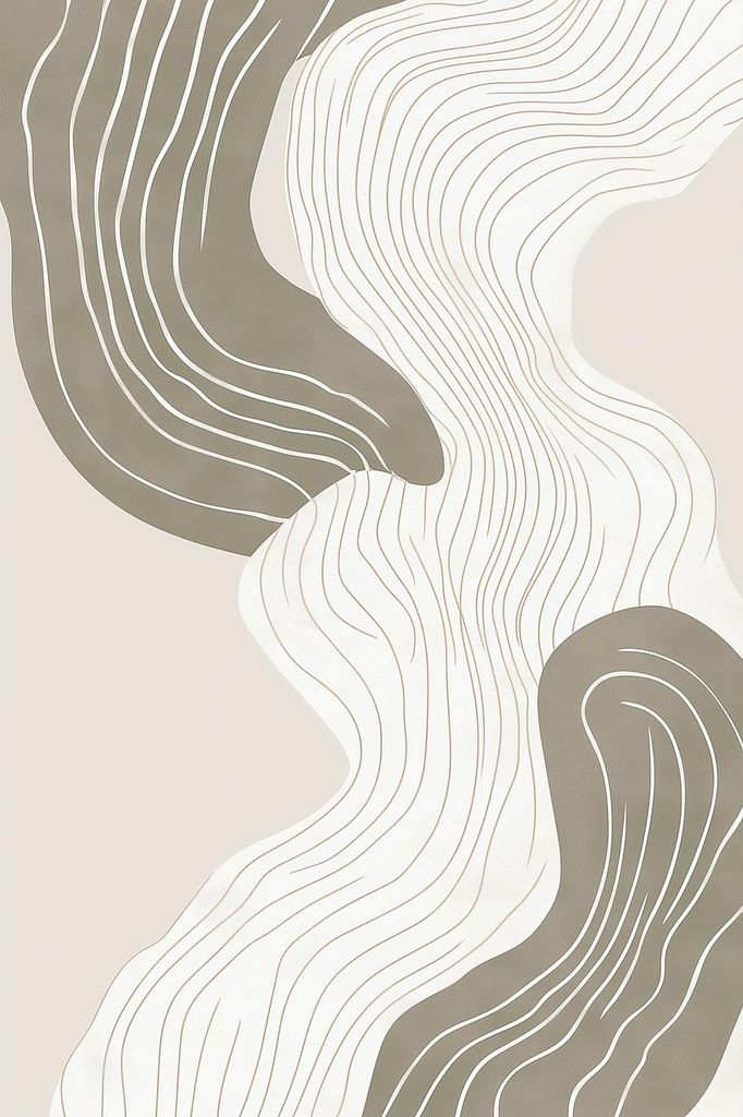 Plakat 20x30cm Wiral Minimalistisch, Interieur Skandinavisch Stil, Boho