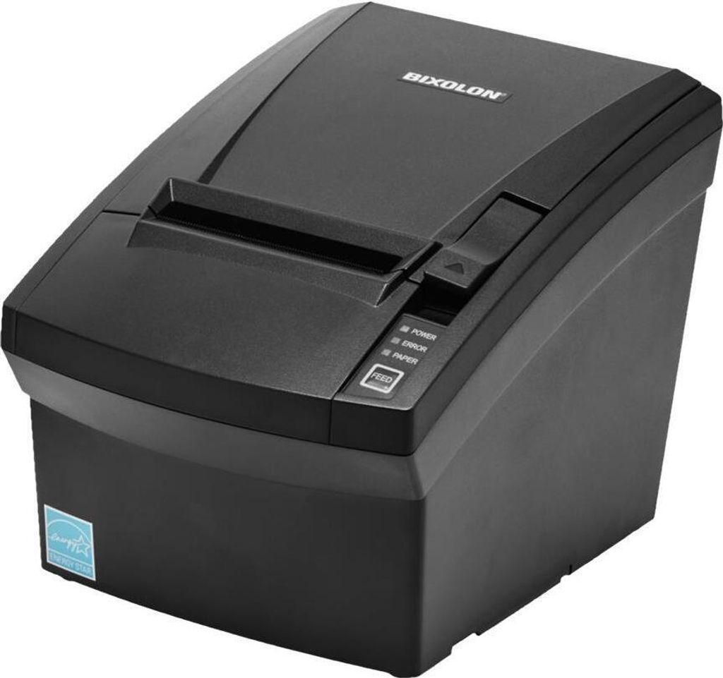 SRP-332II - Thermo-Bondrucker mit Abschneider, 203dpi, 220mm/Sek., USB + RS232 + Ethernet, schwarz