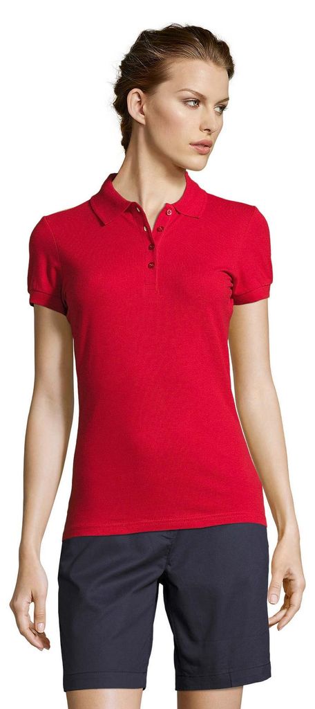 SOLS - "People" Poloshirt für Damen LT1835 (M) (Rot)