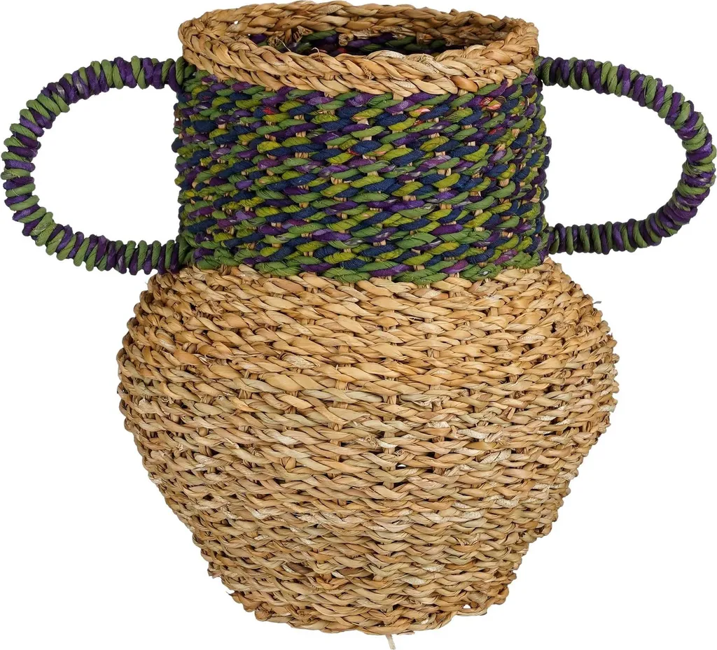 Vase en algue Mica Decorations Cambridge Vert H28 x D25 cm design