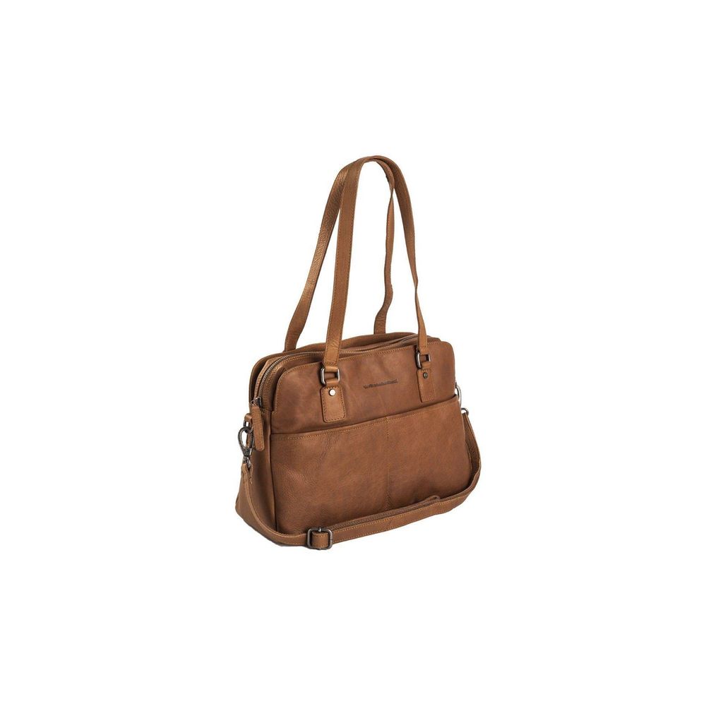 The Chesterfield Brand Ladies Barcelona Schultertasche Leder 34 cm cognac