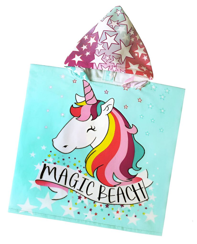 Baby Poncho türkis 60x120 cm - Magic Beach