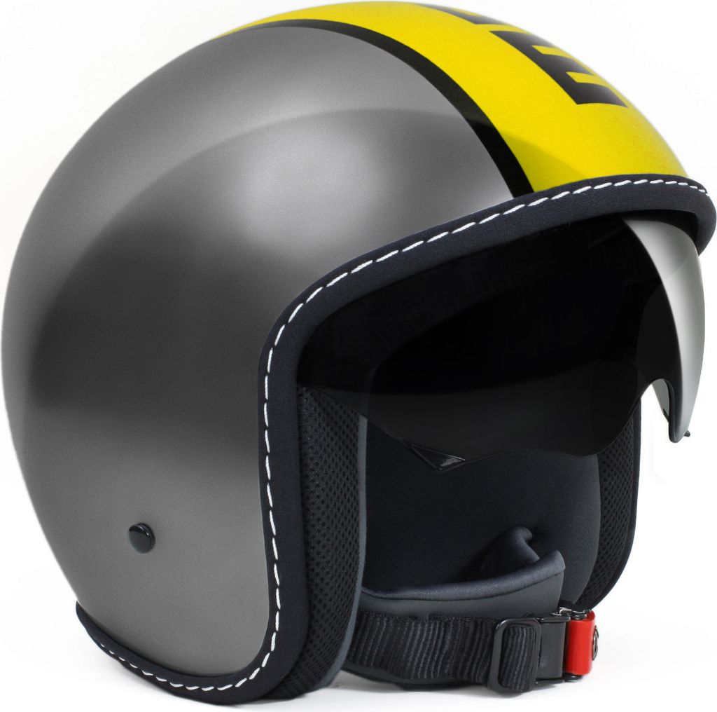 MOMO Blade Glossy Yellow Jethelm, gelb/grau, XXS (54)