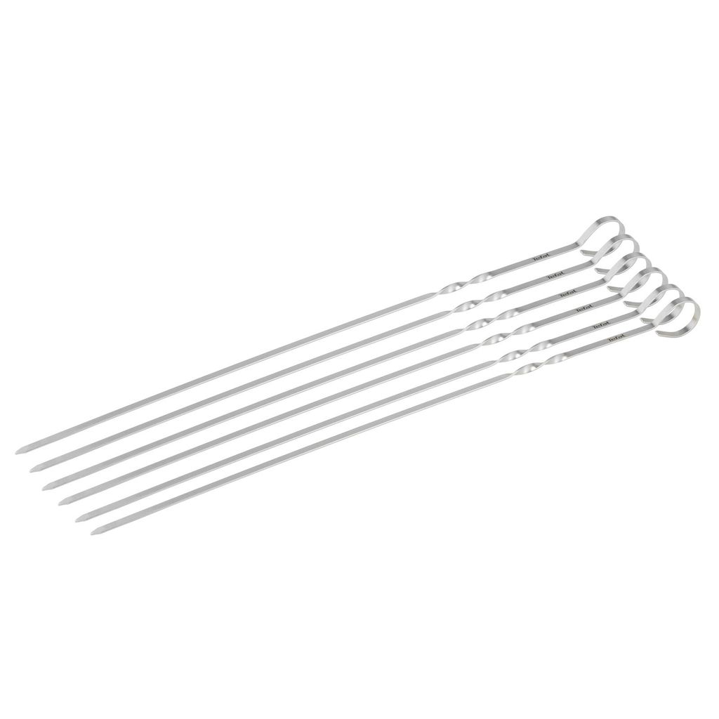 Tefal K185S7 OptiGrill 6 Spieße, Farbe:Silber