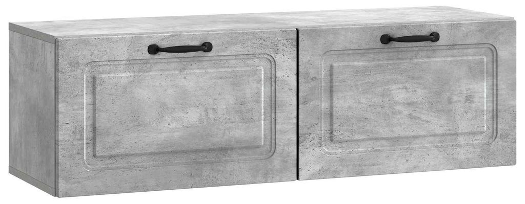 vidaXL Wandmontierter TV-Schrank Betongrau 98 x 31 x 30 cm