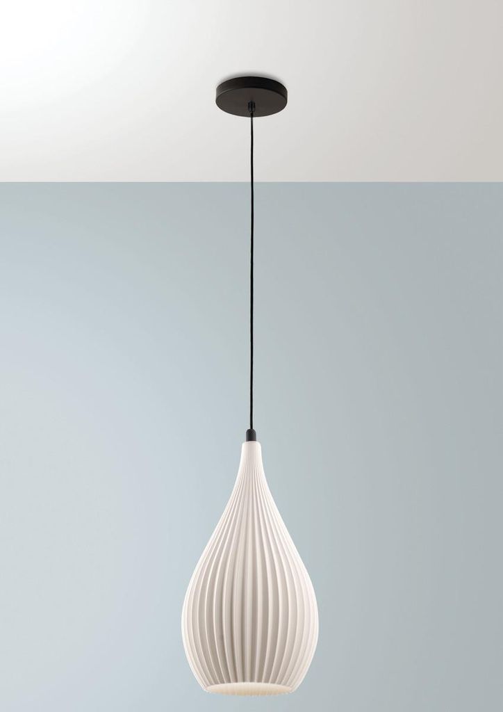 Fabas Luce Lisa E27 Pendelleuchte Weiss 3759-40-102