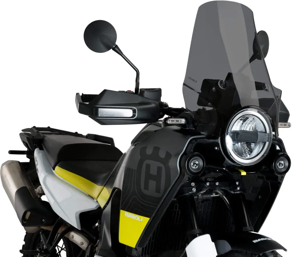 Bulle moto sport PUIG fumé foncé adaptée pour Husqvarna Norden 901