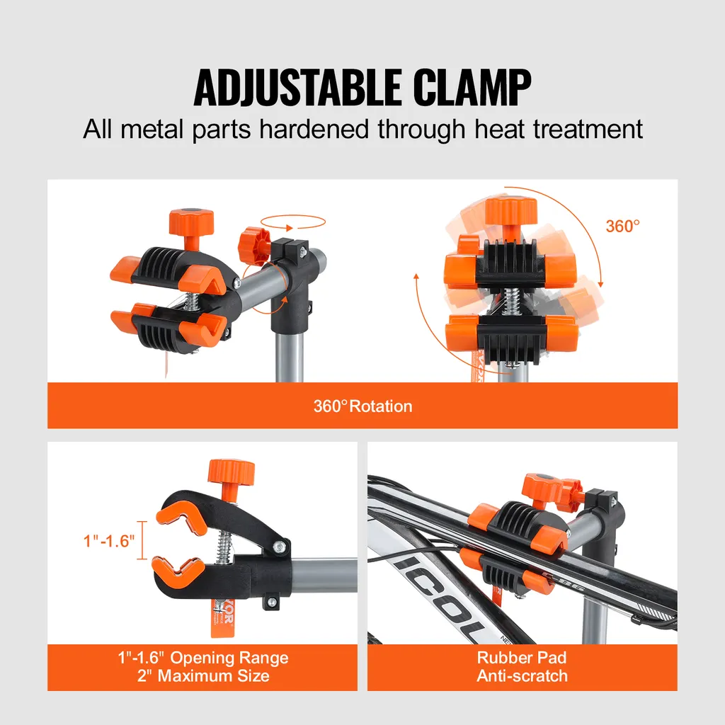 Pied d'atelier pour vélo pliable et support de montage robuste VEVOR - 4