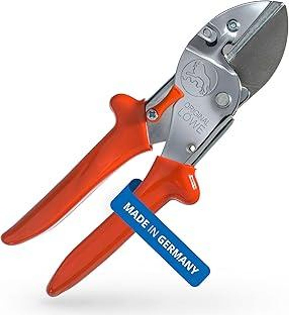 Original LÖWE 1 Profi Amboss-Gartenschere 1.104 mit rostfreier Stahlklinge und Antihaftbeschichtung - robuste und scharfe Schere aus rostfreiem St...