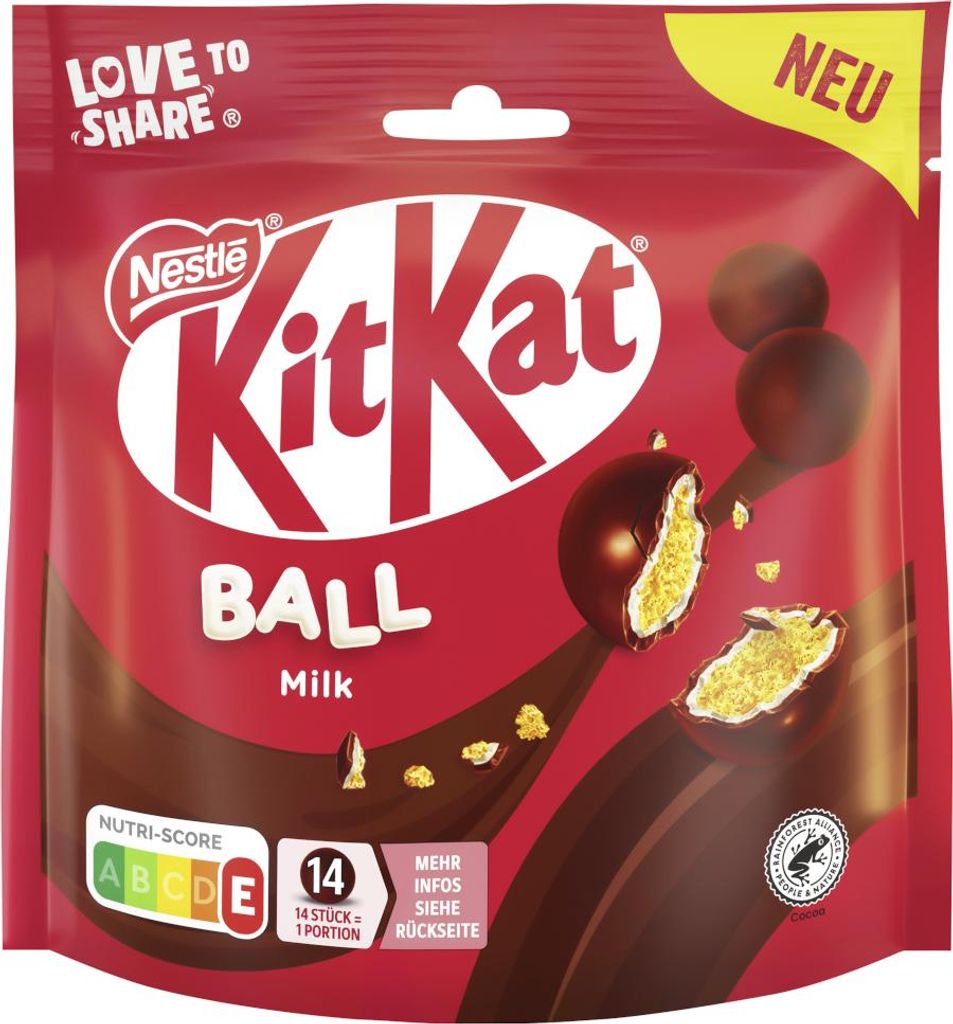 Nestle KitKat Balls Milk with cereals opakowanie mleczna Zdjęcie produktu 