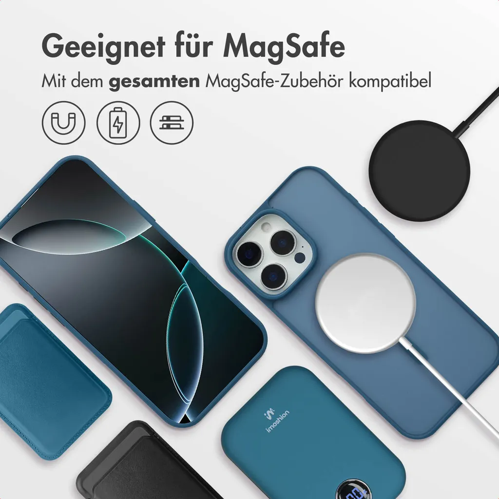 imoshion Color Guard Back Cover con MagSafe iPhone 16 Pro - Blu scuro - 8
