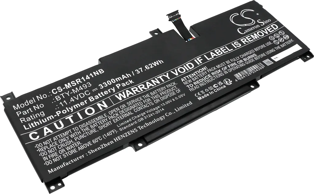 Batterie MSI Modern 14 B11 B11MOU-1004PH Cellules Longue Durée Techtek