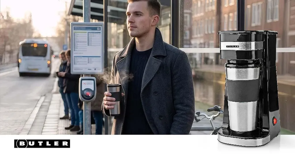 Machine à café individuelle 0,4 L noire - Cafetière compacte 750 W
