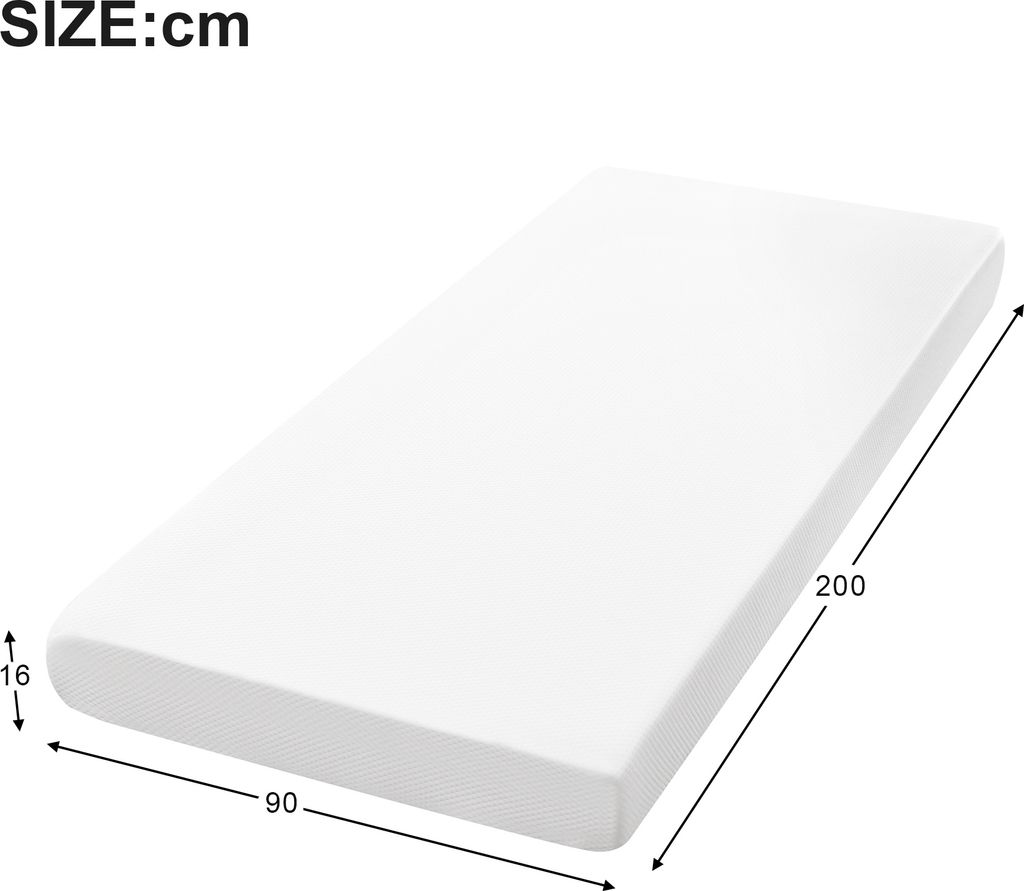 okwish Kinderbett 90x200 mit Matratzex2,Etagenbett mit Leiter,Holzbett mit 2 Brettern graffitifähig & kleiner Ablage,weiß
