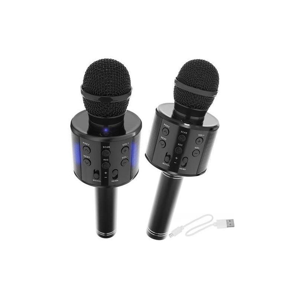 Mikrofón ručný WS-858 BLACK Karaoke Obrázok produktu